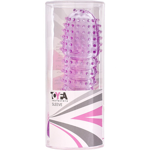 Стимулирующая насадка на пенис фиолетовая фото 2