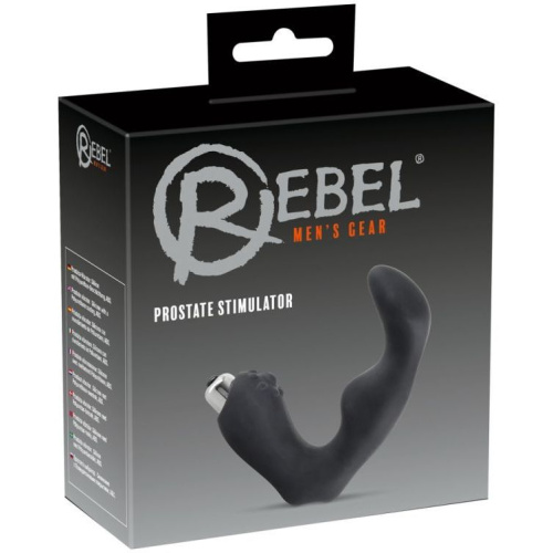 Черный cтимулятор простаты Rebel фото 5