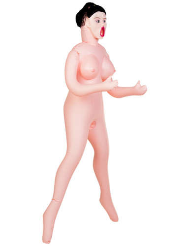 Надувная кукла Scarlett с тремя рабочими отверстиями и вставкой из киберкожи фото 2