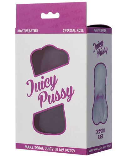 Прозрачный мастурбатор Juicy Pussy Crystal Rose фото 9