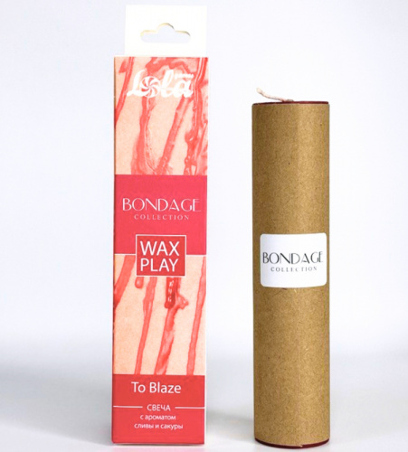 Низкотемпературная свеча для Wax Play Bondage To Blaze 80 гр фото 3