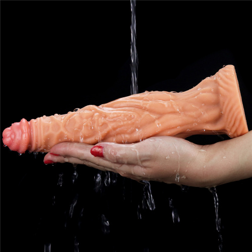 Фаллоимитатор с ярко выраженным рельефом Lovetoy Silicone Cock 25 см фото 7
