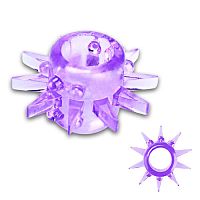 Фиолетовое кольцо на пенис со стимуляторами