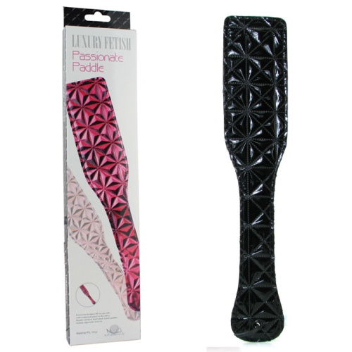Дизайнерский черный пэдл Luxury Fetish Passionate Paddle фото 6
