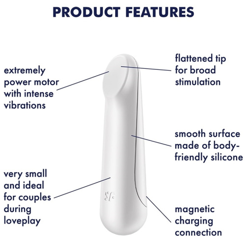 Мини вибратор Satisfyer Ultra Power Bullet 3 белый фото 7