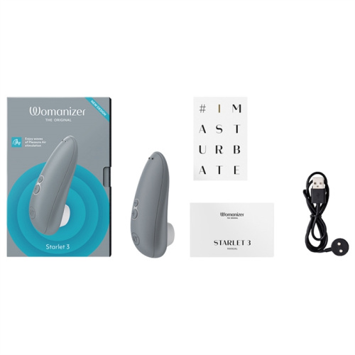 Компактный бесконтактный стимулятор клитора Womanizer Starlet 3 Gray фото 9