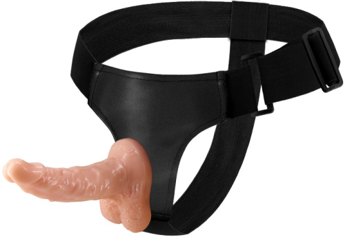 Страпон на штырьке с мошонкой 16 см фото 3