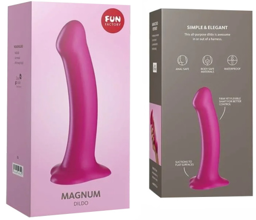 Фаллоимитатор Fun Factory Magnum малиновый 18 см фото 6