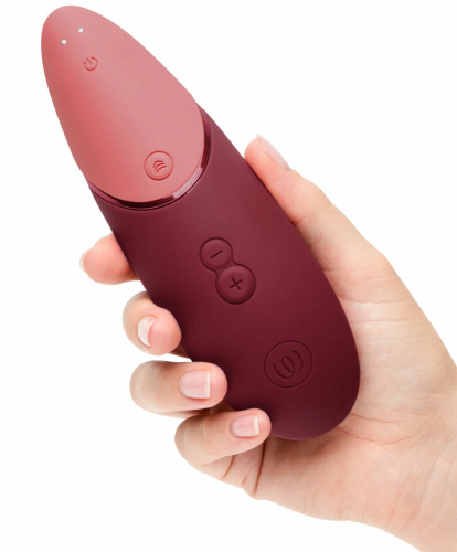 Бесконтактный вакуумно-волновой стимулятор клитора Womanizer Next бордовый фото 3