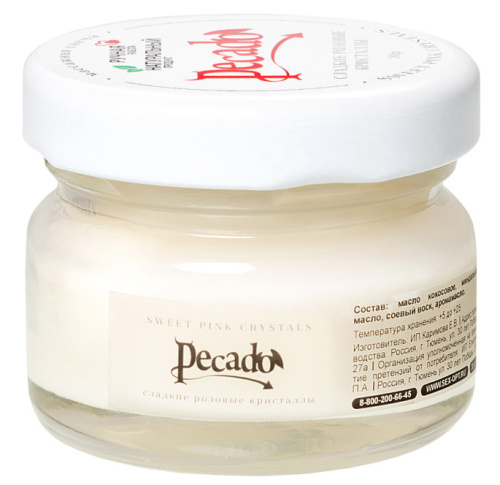 Массажная свеча Сладкие Розовые Кристаллы Pecado BDSM 30 мл фото 3