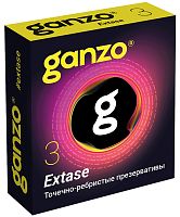 Презервативы Ganzo №3 Extase точечно-ребристые