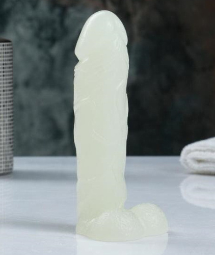 Светящееся фигурное мыло Фаворит 16 см, голубое свечение, 200 гр фото 2