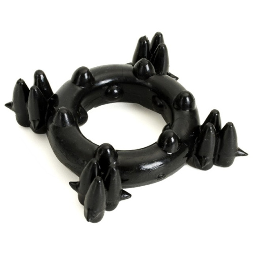 Насадка эрекционное кольцо черное Nuts & Bolts Cockrings