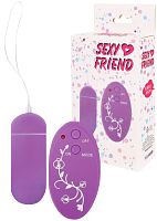Виброяйцо с беспроводным управлением Sexy Friend фиолетовое