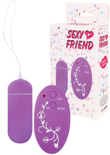Виброяйцо с беспроводным управлением Sexy Friend фиолетовое