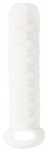 Фаллоудлинитель с кольцом Homme White Long + 3 см