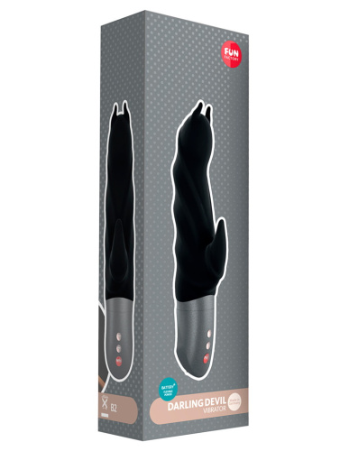 Черный вибратор Fun Factory Darling Devil battery фото 4
