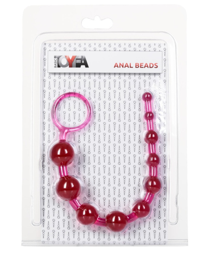 Длинная анальная цепочка ToyFa Anal Beads 30 см фото 3