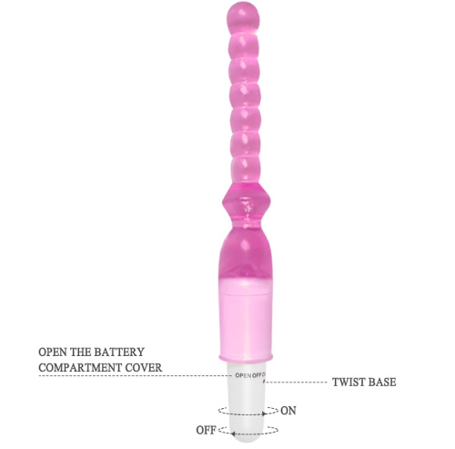 Розовый анальный вибратор фото 7