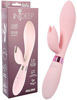 Перезаряжаемый вибратор Ideep Pro Malena розовый
