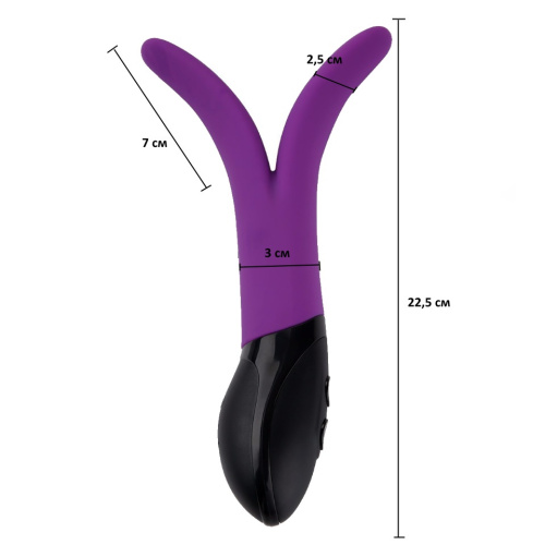 Двойной фиолетовый вибратор Violet фото 2