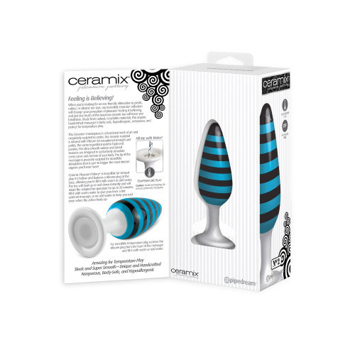 Анальная пробка Ceramix No. 2 Black and Blue Butt фото 2