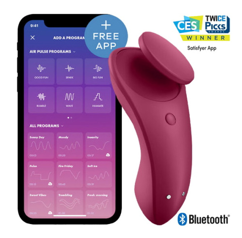 Клиторальный смарт-стимулятор Satisfyer Sexy Secret бордовый фото 2