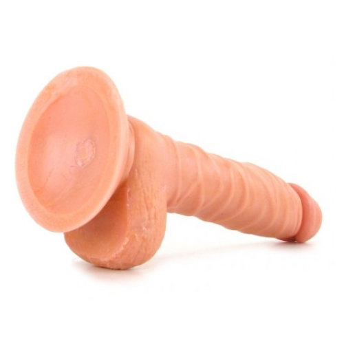Телесный фаллос Mr. Just RIght Super Seven фото 3