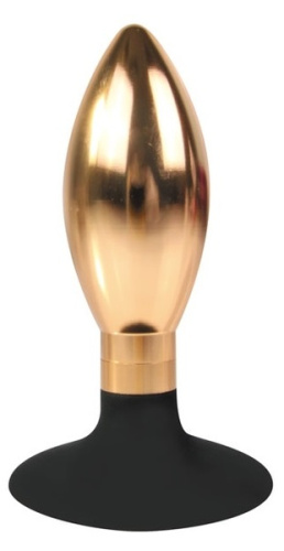 Металлическая анальная втулка Iron Love Gold фото 2