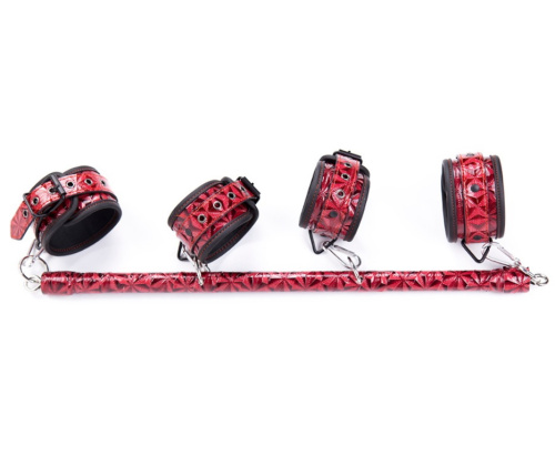 Красный дизайнерский набор для БДСМ игр фото 3
