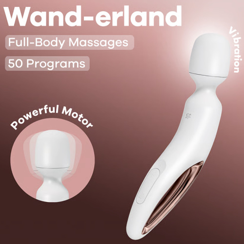 Вибромассажер для тела Satisfyer Wand-erland White фото 2