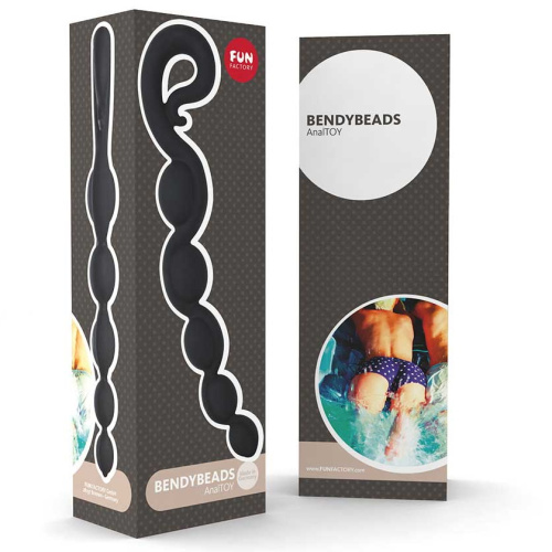 Стимулятор анальный Fun Factory Bendybeads черный фото 3