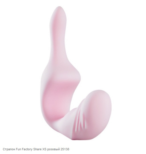 Страпон анальный без ремней Share XS розовый фото 2