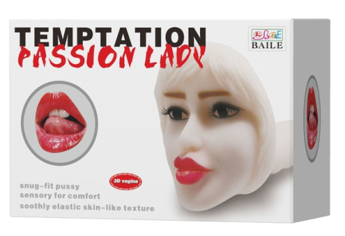 Лицо ротик-мастурбатор с вибрацией Passion Lady Temptation фото 9