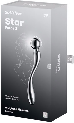Двусторонний стальной стимулятор Satisfyer Star Force 2 фото 5