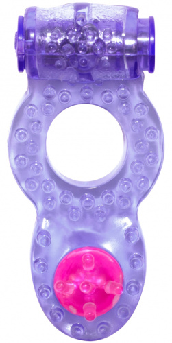Тянущееся виброкольцо для эрекции Rings Ringer Purple фото 2