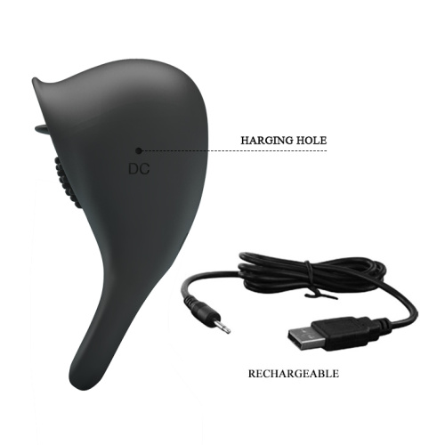 Эрекционное виброкольцо Pretty Love Ring Shaking 2 перезаряжаемое фото 8