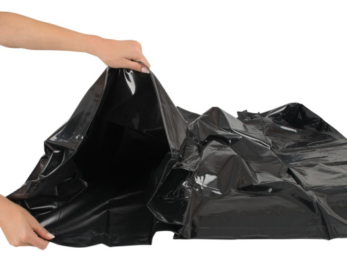 Пододеяльник лаковый черный 135 х 200 см фото 2