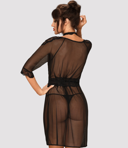 Прозрачный пеньюар с чокером Lucita L/XL фото 2