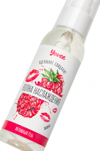Съедобная гель-смазка Yovee Волна наслаждения со вкусом малины 100 мл фото 4