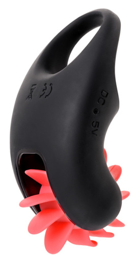 Виброкольцо Erotist Mill с ротацией, черное фото 2