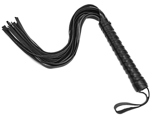 Классическая черная плеть 43 см фото 3