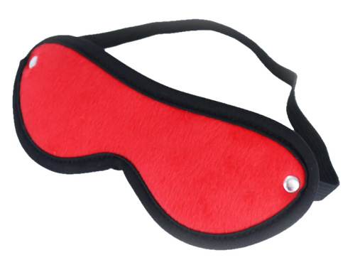 Черно-красный плюшевый БДСМ набор фото 6