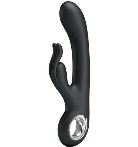 Перезаряжаемый вибратор Pretty Love Carina с клиторальной стимуляцией черный фото 3