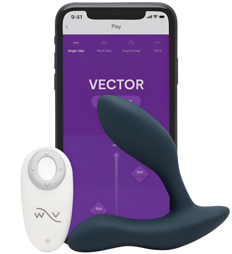 Регулируемый смарт-вибромассажер простаты We-Vibe Vector