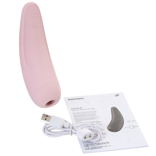 Вакуумно-волновой смарт-стимулятор Satisfyer Curvy 2+ Pink фото 12