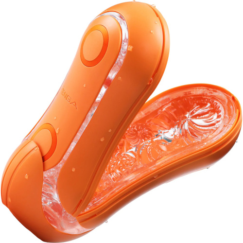 Футуристичный мастурбатор Tenga Flip ORB Sunset оранжевый фото 3