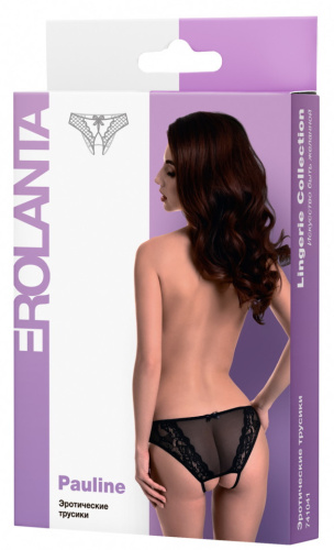 Трусики эротические черные Erolanta Pauline L фото 8