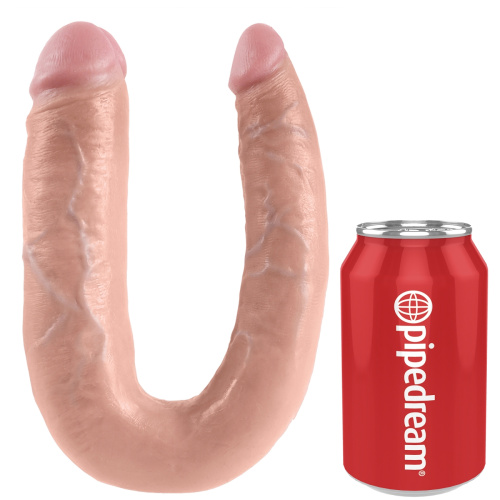 Двойной фаллоимитатор King Cock - Large Double Toruble телесный фото 4