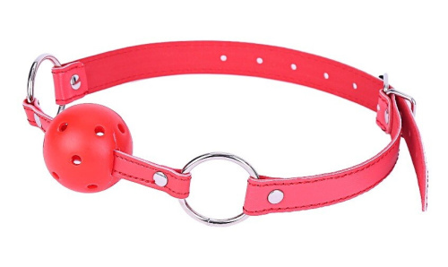 Красный кляп-шар фото 2